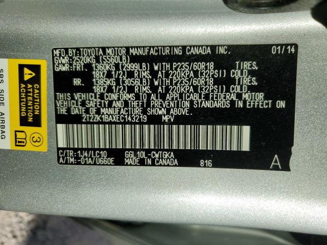 2014 LEXUS RX 350 - 2T2ZK1BAXEC143219