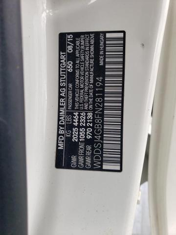 2015 MERCEDES-BENZ CLA 250 4MATIC WDDSJ4GB8FN281194