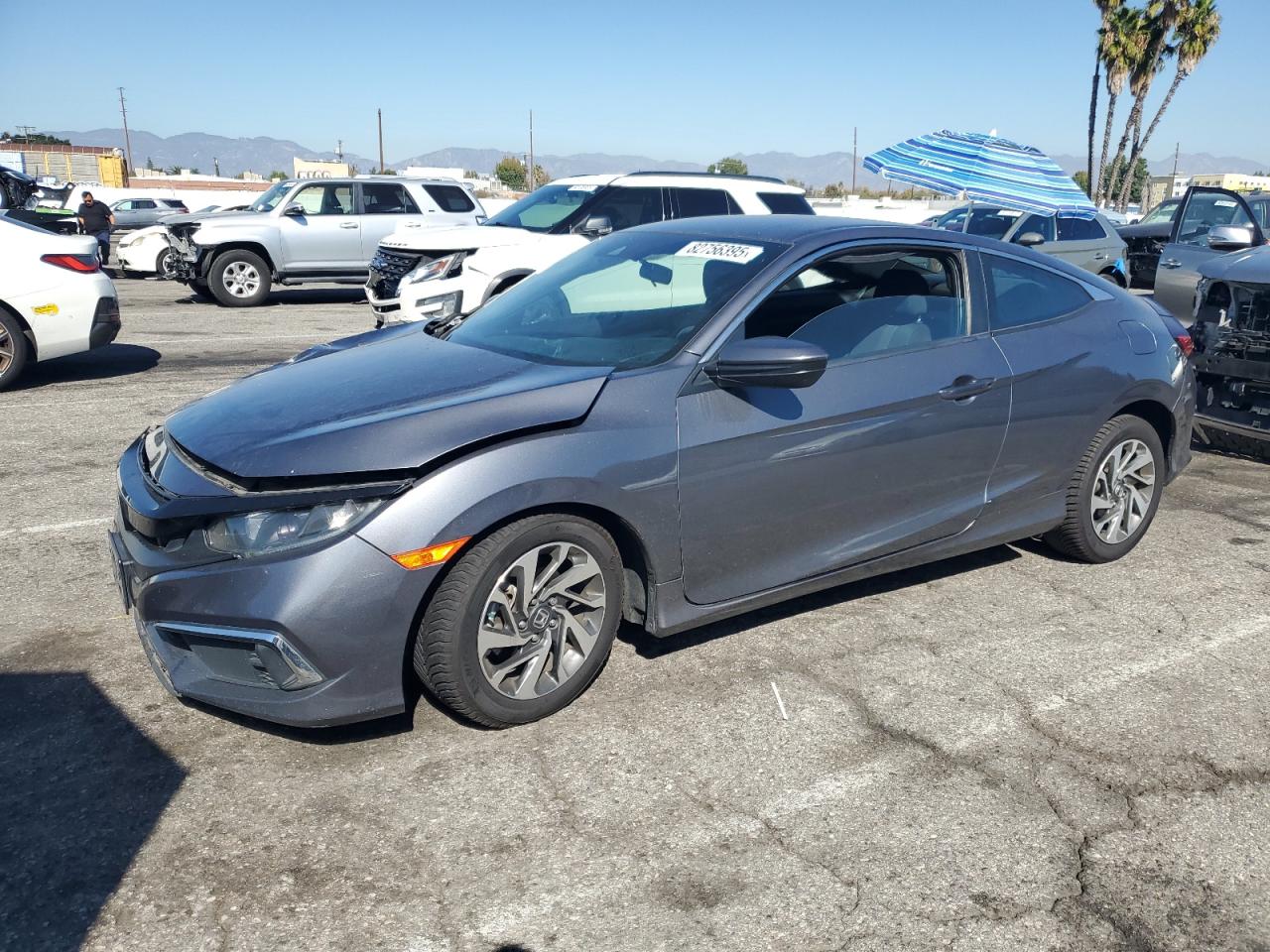 Lot #3302959603 2020 HONDA CIVIC LX