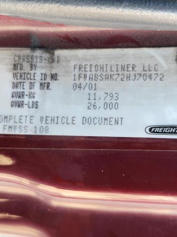 2002 FREIGHTLINER MEDIUM CONVENTIONAL FL70 #3279694922