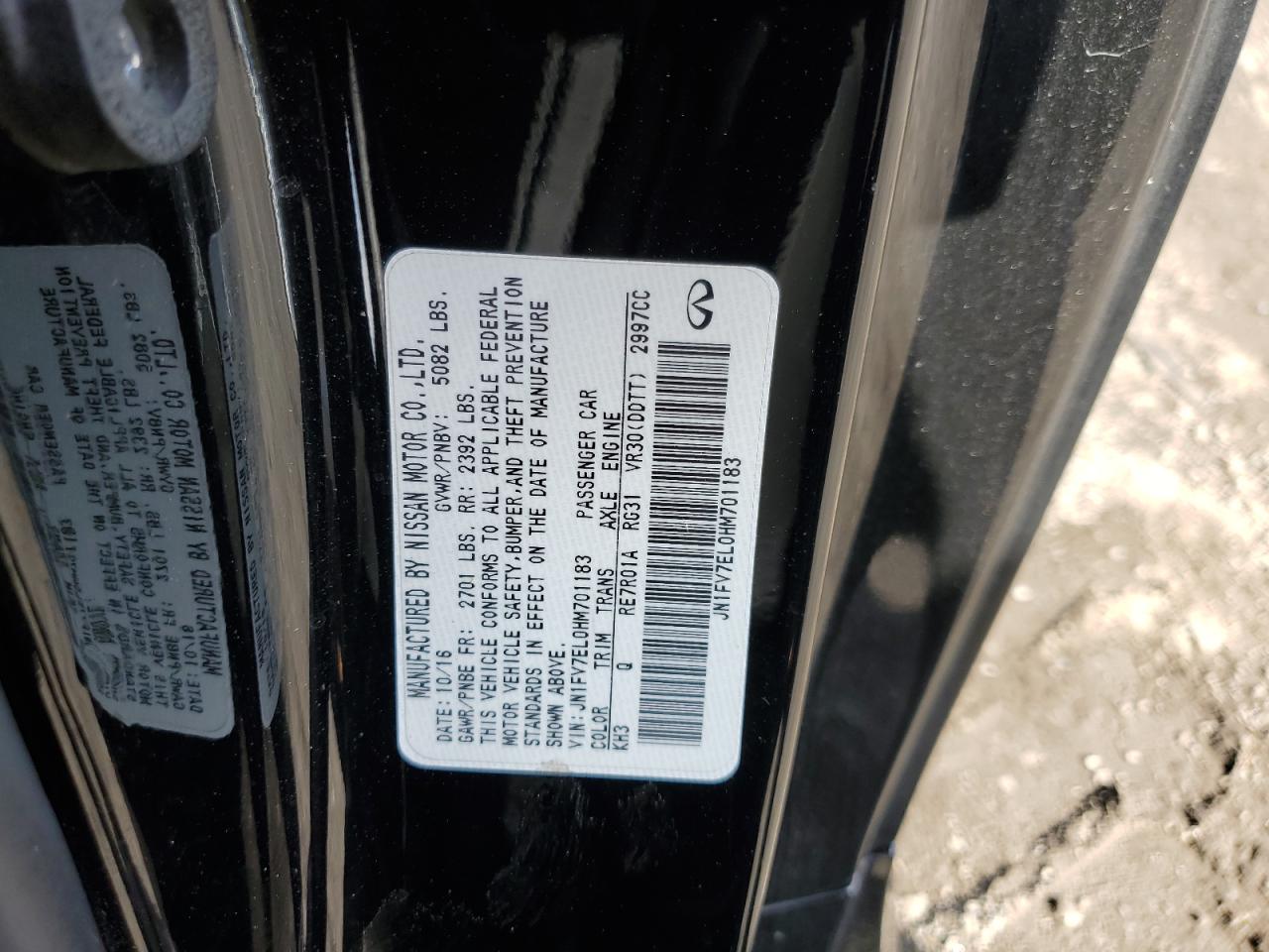 INFINITI Q60 RED SPORT 400