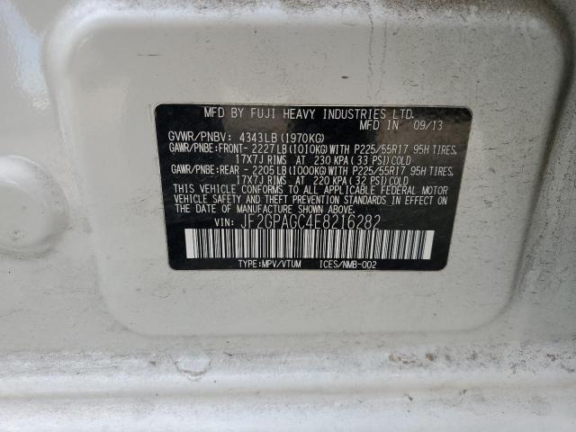 2014 SUBARU XV CROSSTR #3284343021