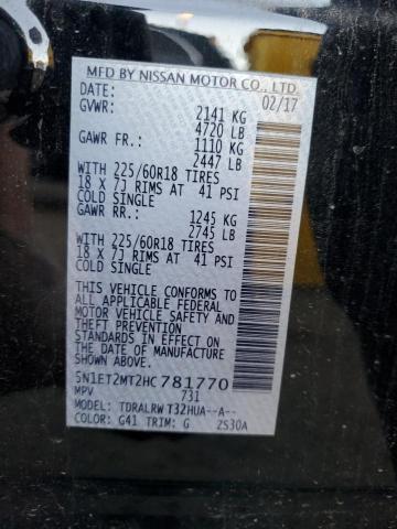 2017 NISSAN ROGUE SV H - 5N1ET2MT2HC781770