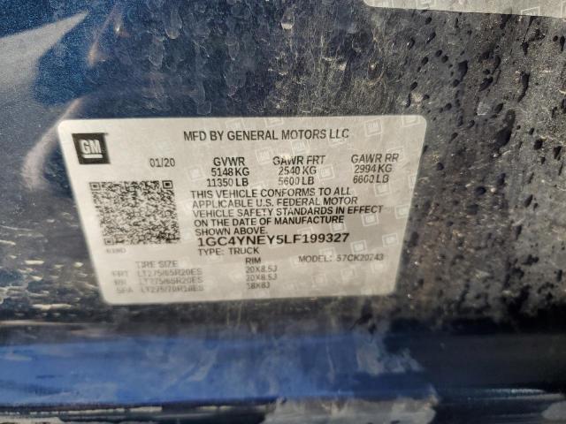 2020 CHEVROLET SILVERADO - 1GC4YNEY5LF199327