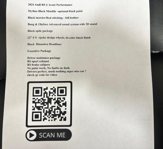 2024 AUDI RS6 - WUA1DBF21RN905346