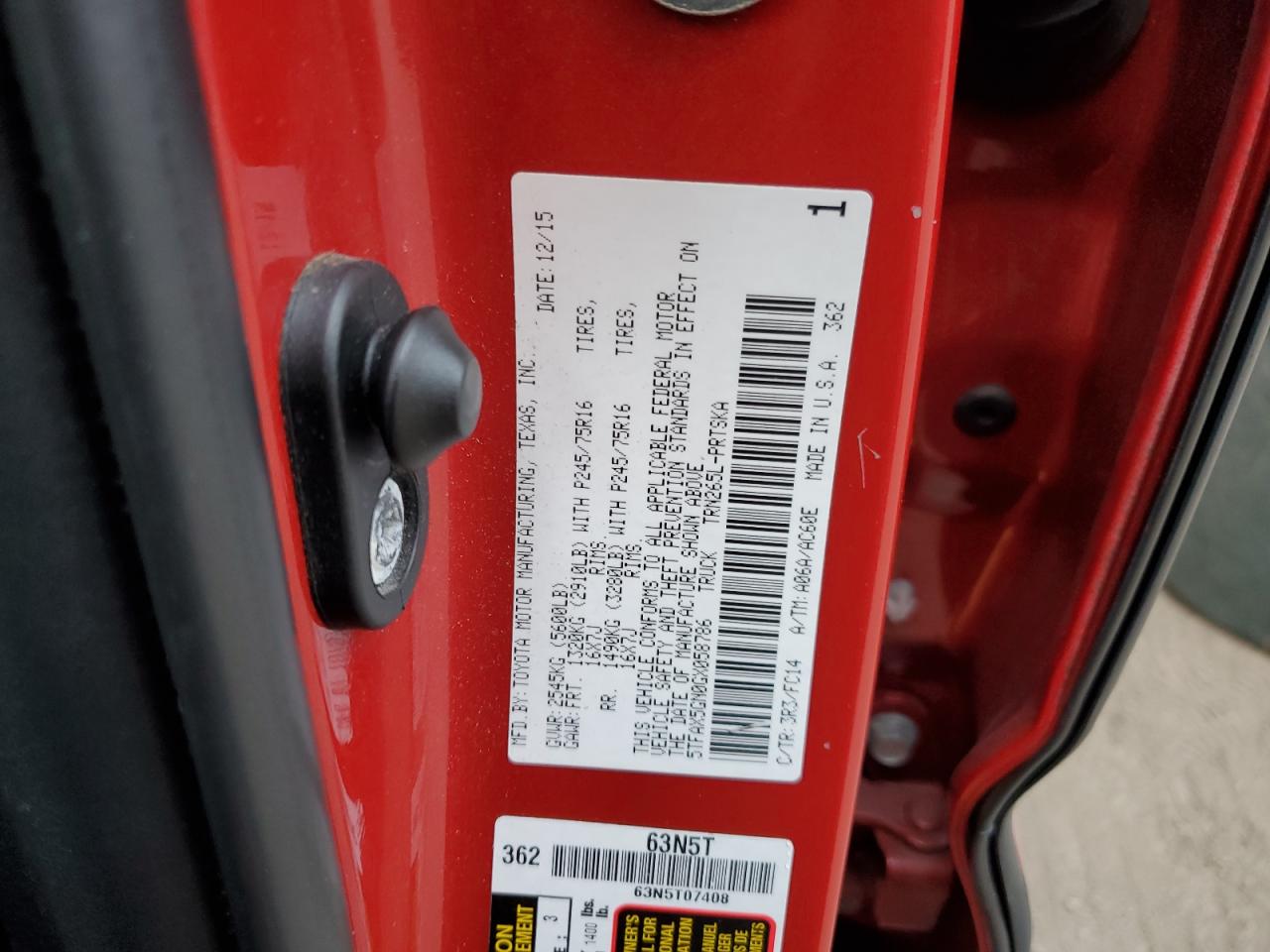 TOYOTA TACOMA DOUBLE CAB