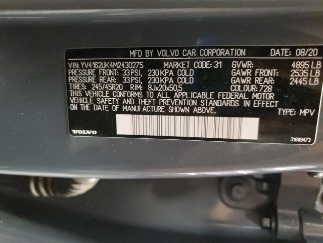 2021 VOLVO XC40 T5 MO #3283962795