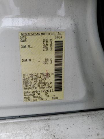 2015 NISSAN ALITMA 1N4AL3AP2FN327011