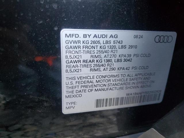 2025 AUDI SQ5 PREMIU WA1B4AFY5S2002926