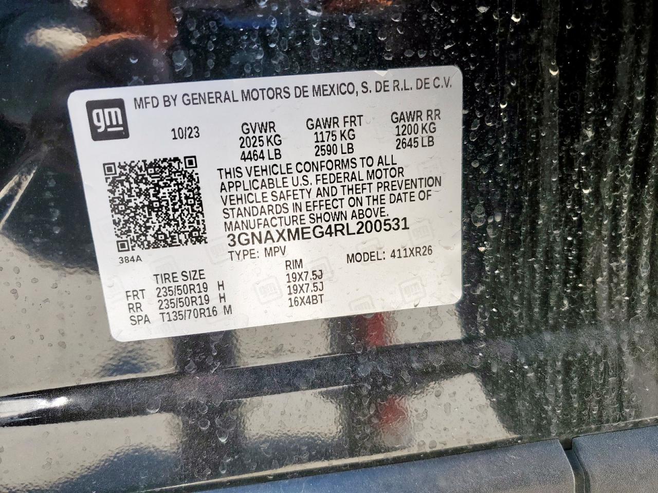 CHEVROLET EQUINOX RS