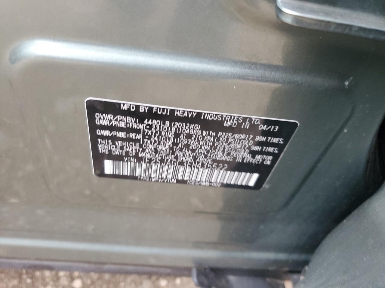 SUBARU FORESTER 2.5I PREMIUM