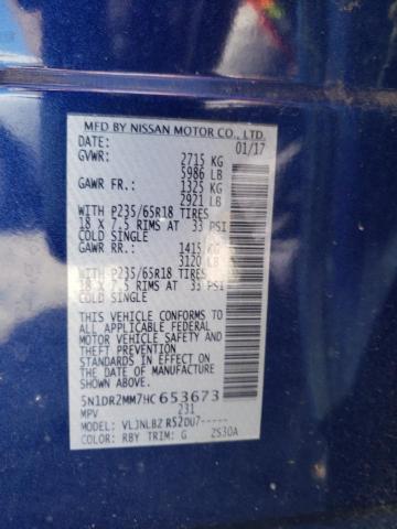 2017 NISSAN PATHFINDER #3301791352