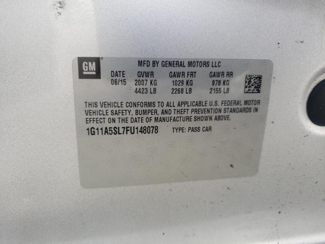 2015 CHEVROLET MALIBU LS - 1G11A5SL7FU148078