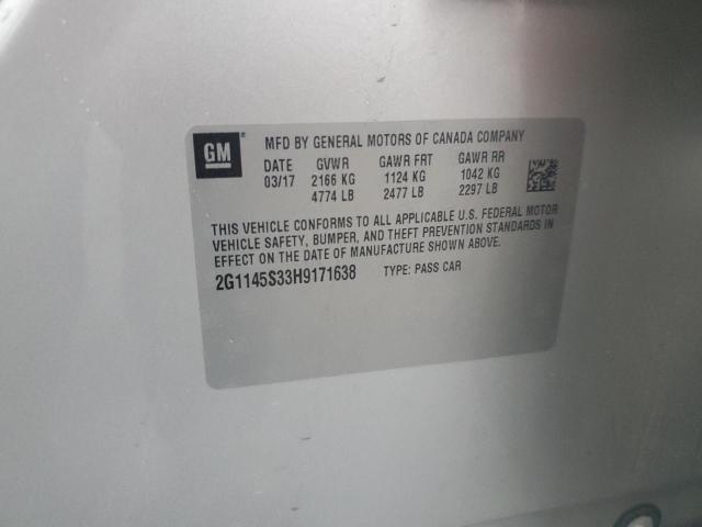 2017 CHEVROLET IMPALA PREMIER - 2G1145S33H9171638