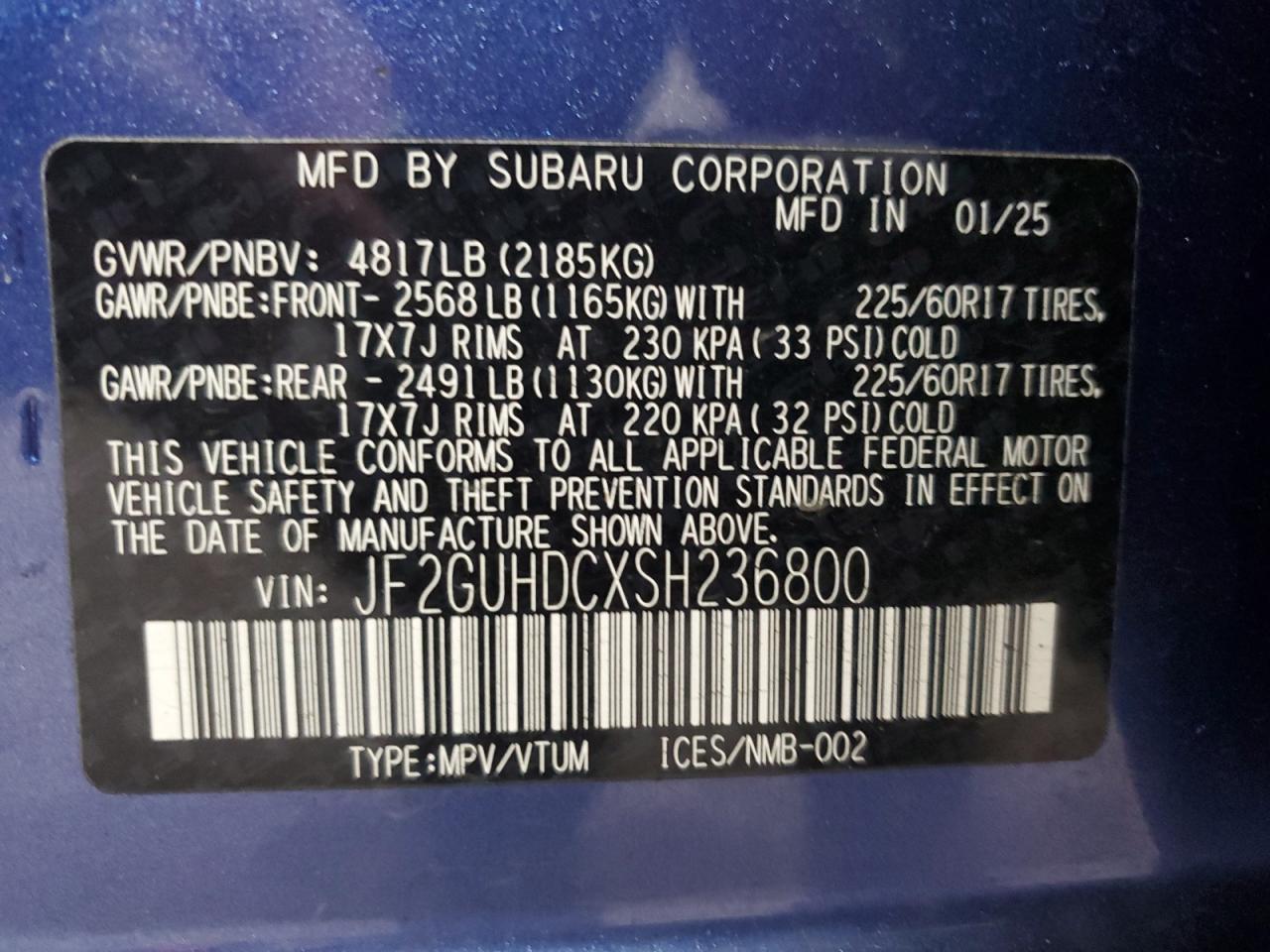 SUBARU CROSSTREK PREMIUM