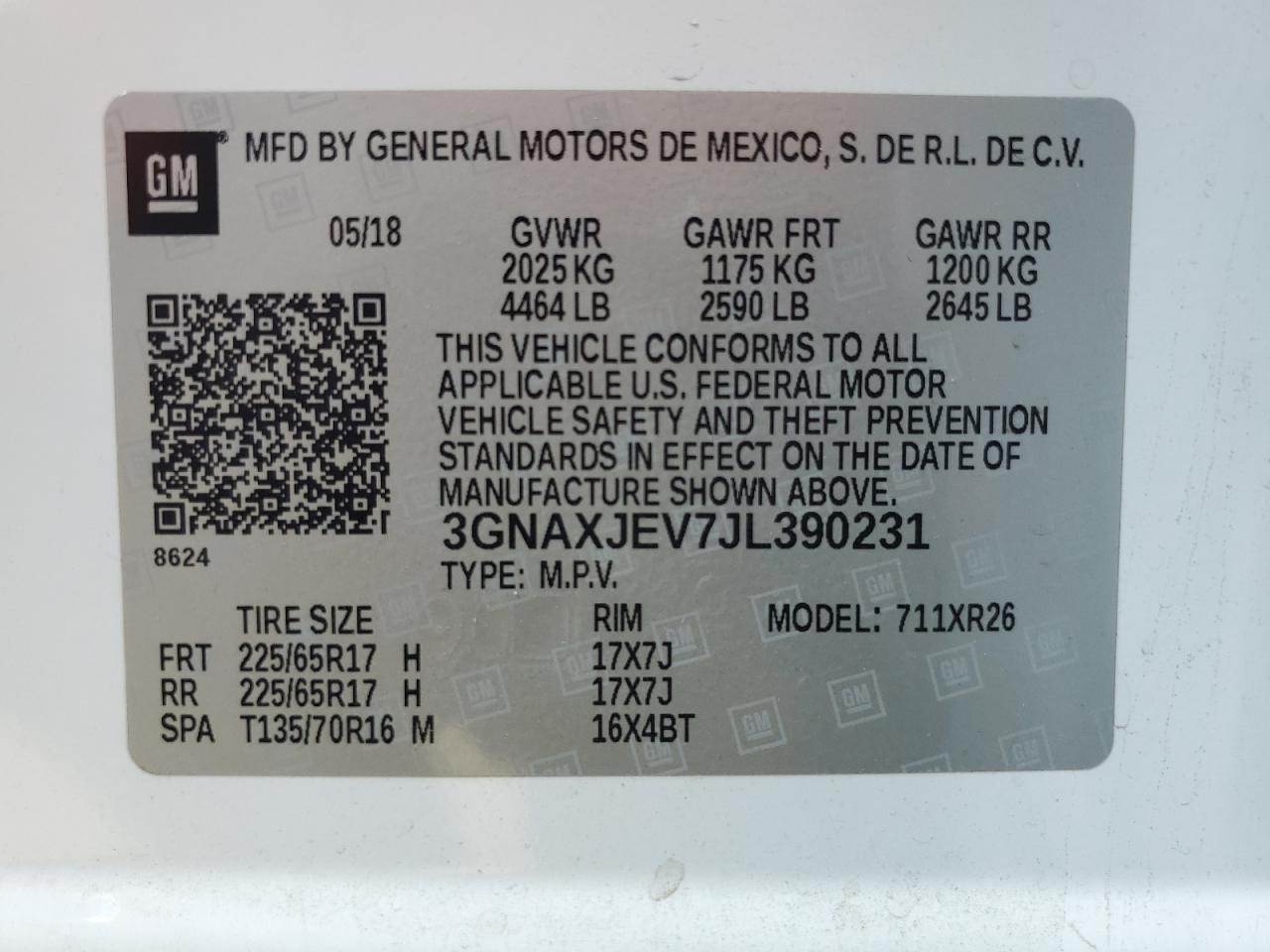 CHEVROLET EQUINOX LT