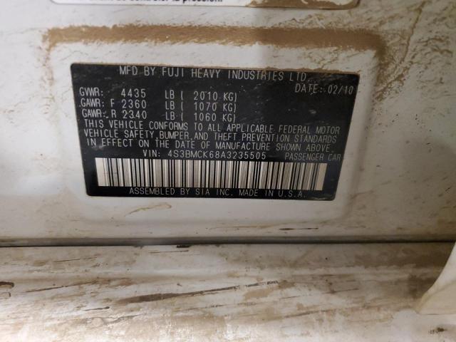 2010 SUBARU LEGACY 2.5 #3277160935