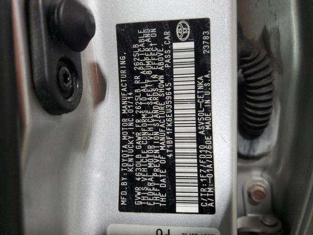 2014 TOYOTA CAMRY L #3284201538