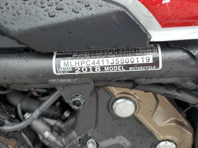 2018 HONDA CBR500 R #3301961423