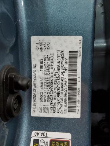 2016 HONDA CR-V SE #3283989819