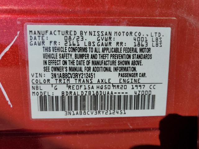 2024 NISSAN SENTRA SV 3N1AB8CV3RY212451