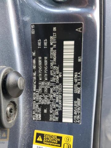 2015 TOYOTA HIGHLANDER 5TDJKRFH9FS139324