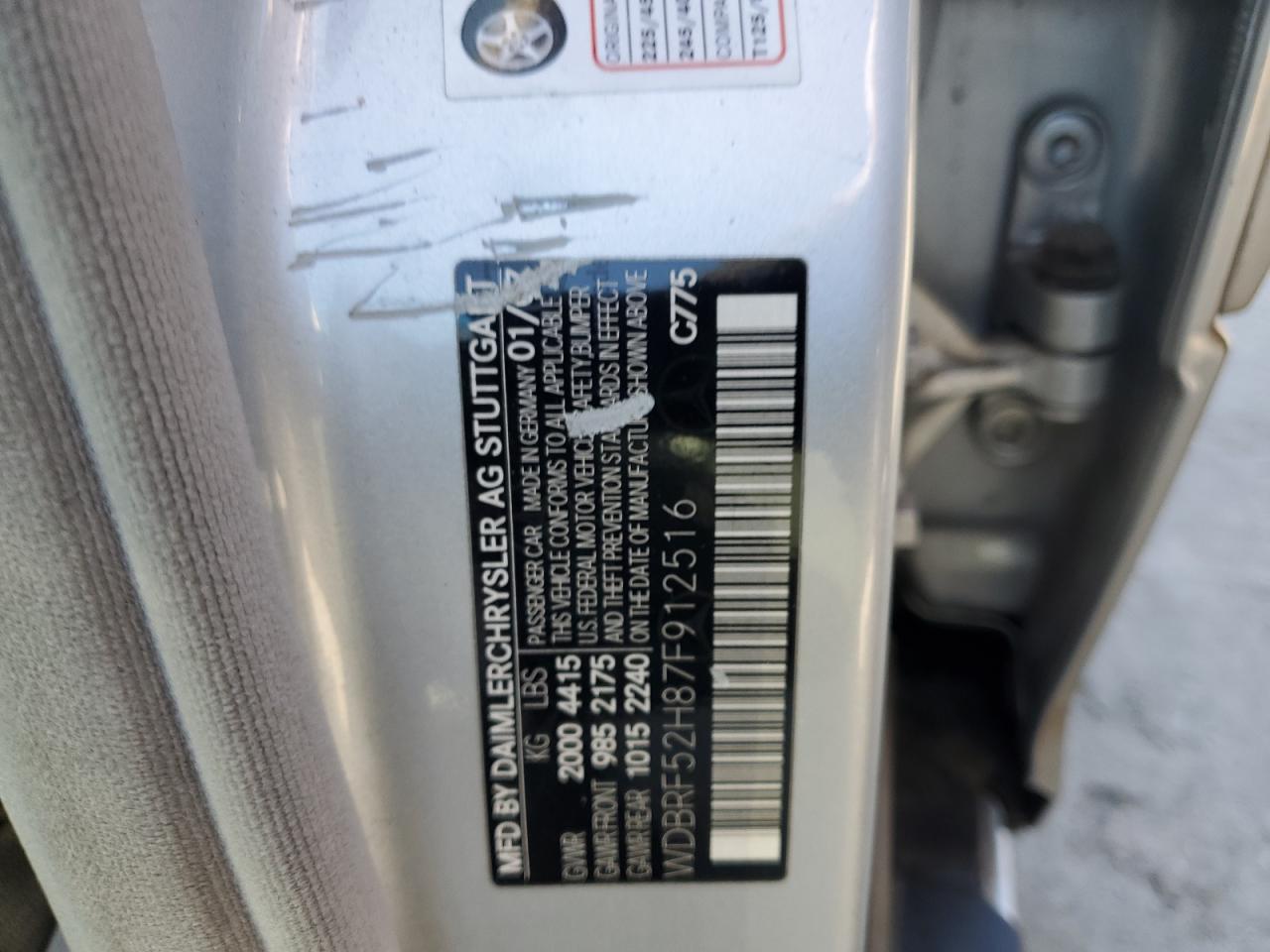 Lot #3317966912 2007 MERCEDES-BENZ C 230