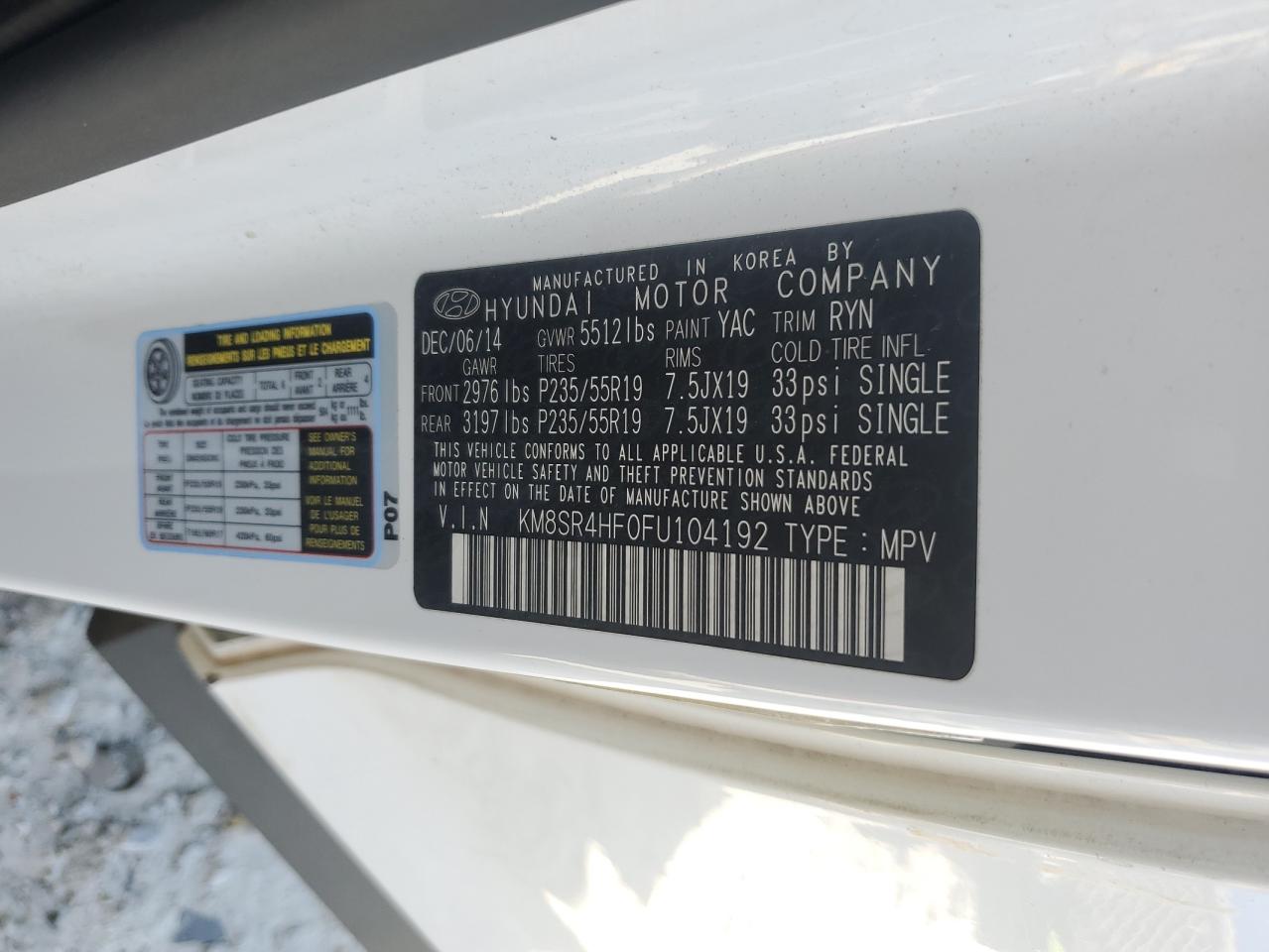 HYUNDAI SANTA FE GLS