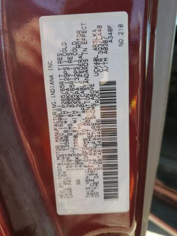 2004 TOYOTA TUNDRA ACC #3275863718