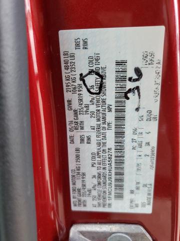 2017 FORD ESCAPE TIT - 1FMCU9J9XHUA58278