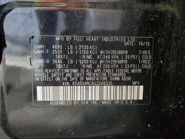 2016 SUBARU OUTBACK 2. #3266934052