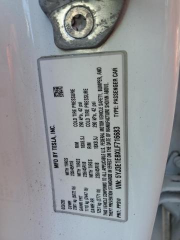 2020 TESLA MODEL 3 - 5YJ3E1EBXLF716683