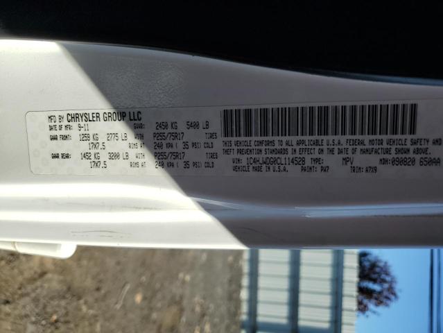 2012 JEEP WRANGLER U - 1C4HJWDG0CL114528