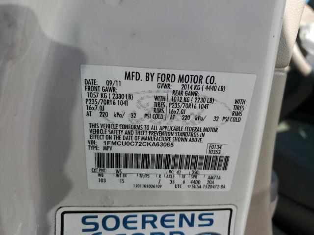 2012 FORD ESCAPE XLS #3284953958