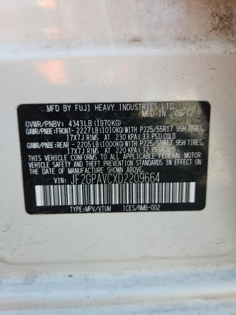 2013 SUBARU XV CROSSTR #3280458147