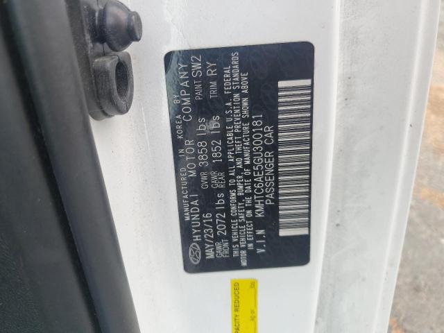 2016 HYUNDAI VELOSTER T KMHTC6AE5GU300181