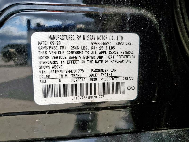 2021 INFINITI Q50 LUXE - JN1EV7BP2MM701778