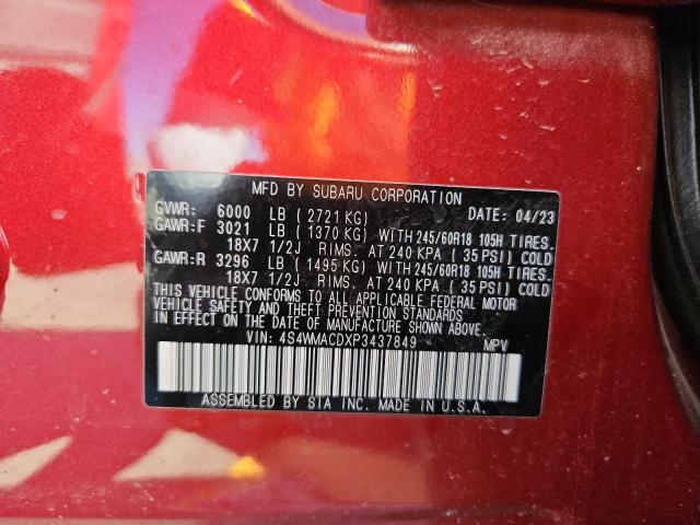 2023 SUBARU ASCENT PREMIUM #3293882596