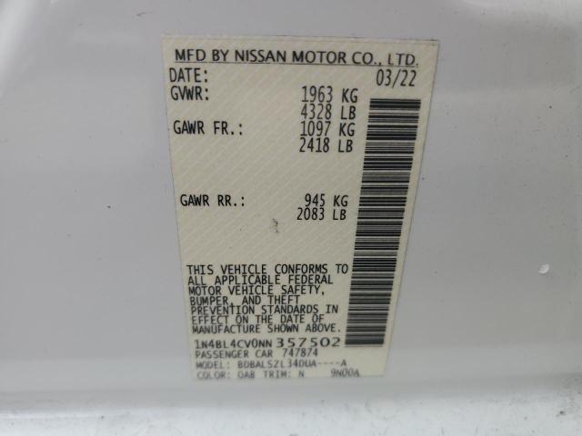 2022 NISSAN ALTIMA SR #3308215160