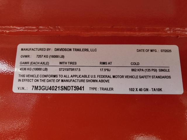 2025 DAVIDSON 40' GN #3258870801