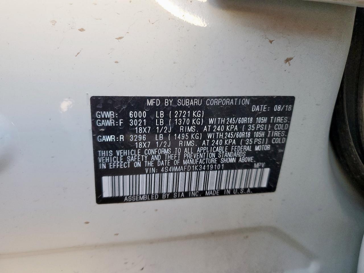 SUBARU ASCENT PREMIUM