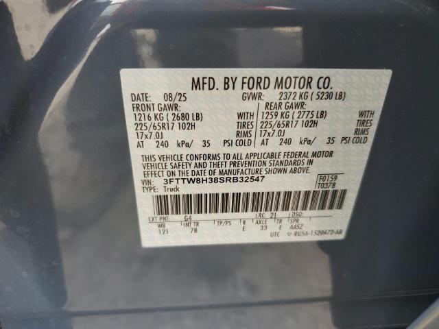 2025 FORD MAVERICK XLT - 3FTTW8H38SRB32547