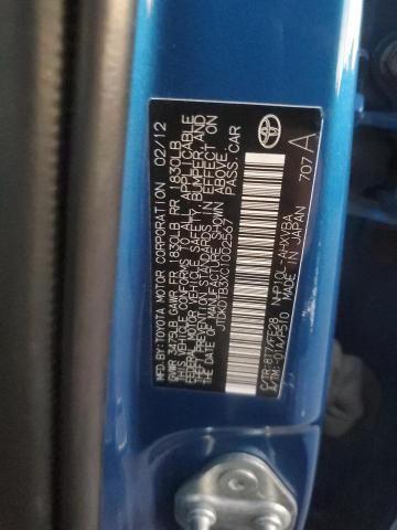 2012 TOYOTA PRIUS C - JTDKDTB3XC1002567