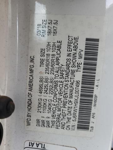 2018 HONDA CR-V TOURING #3294180940