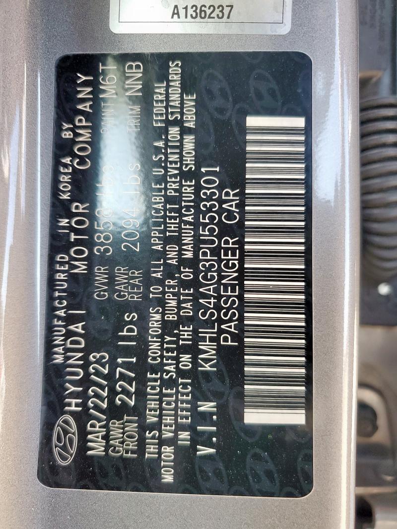 2023 HYUNDAI ELANTRA SE - KMHLS4AG3PU553301