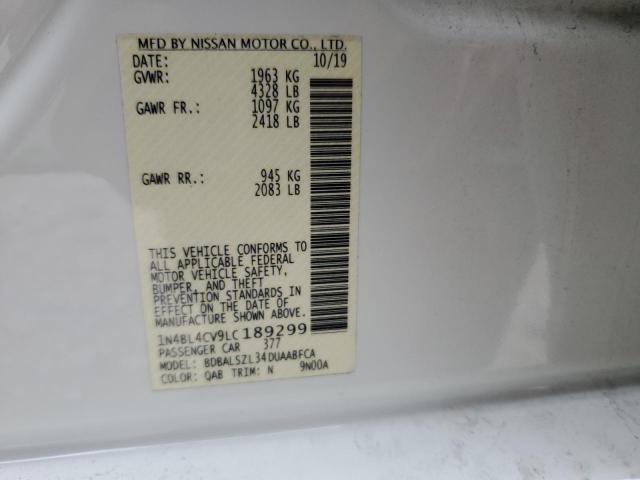 2020 NISSAN ALTIMA SR - 1N4BL4CV9LC189299