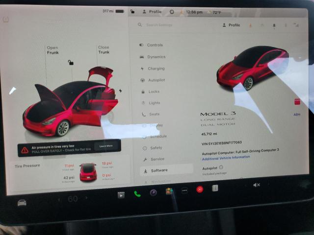 2022 TESLA MODEL 3 - 5YJ3E1EB8NF177063