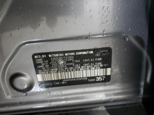 2018 MITSUBISHI OUTLANDER JA4AR3AU6JZ025358