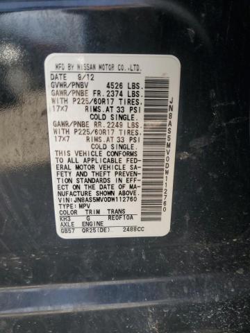 2013 NISSAN ROGUE S - JN8AS5MV0DW112760