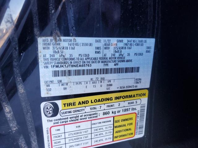 2022 FORD EXPEDITION #3301846363